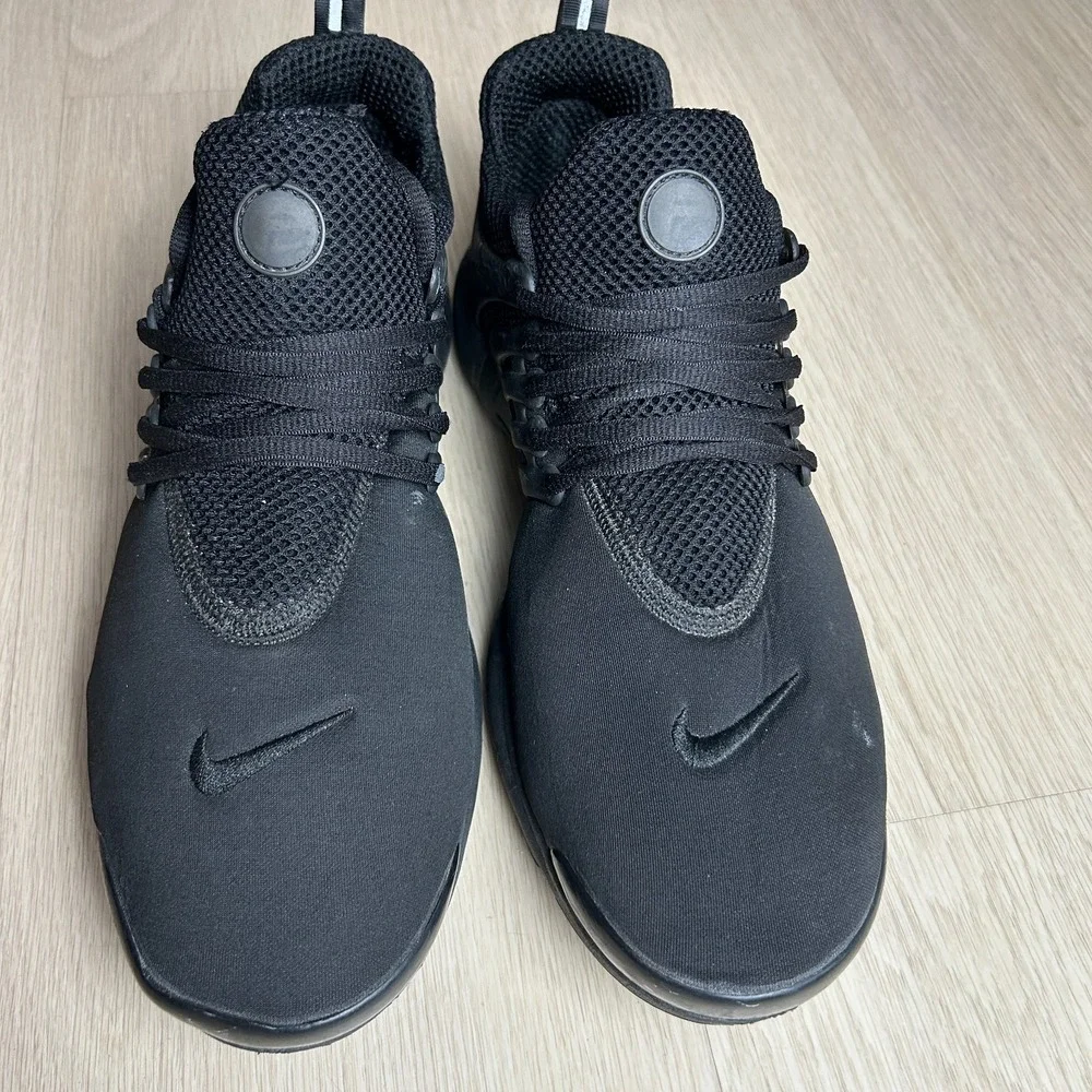 Vintage 2008 Nike Air Presto Mens Size 11 Triple Black Running Shoes 305919-009